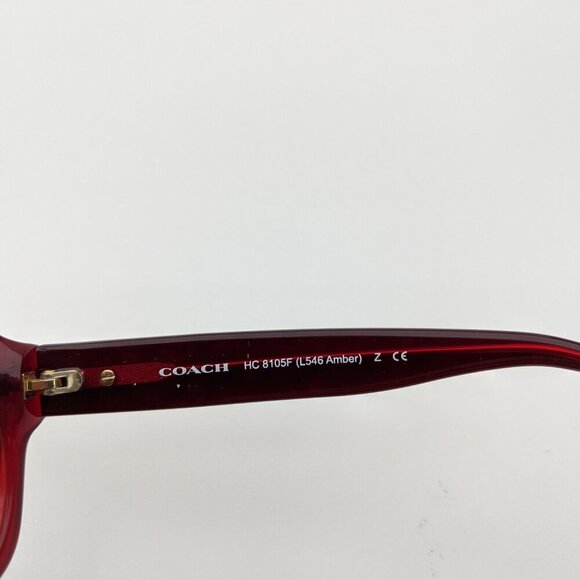 🕶️Frame only! Coach L546 AMBER HC8105F-523614 Butterfly Sunglasses / ALG751🕶️​ - Picture 6 of 9